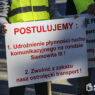 Protest Zrzeszenia Przewoźników Drogowych w Ostrołęce w dniu 15-09-2023